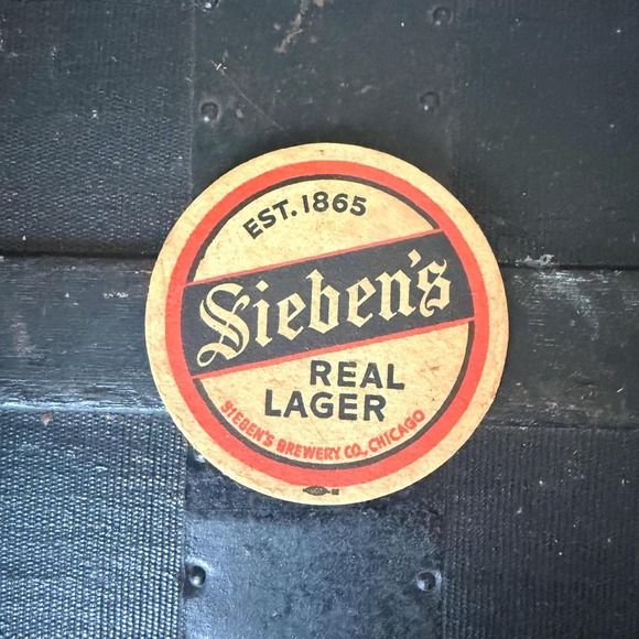 Other - Vintage Sieben's Real Lager Brewing Chicago Beer Coaster 4 Inches